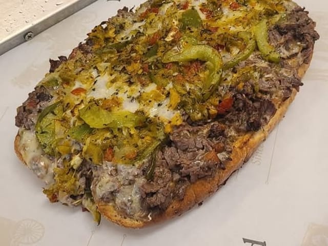 HELLS KITCHEN NY CHOPPED CHESSESTEAK.