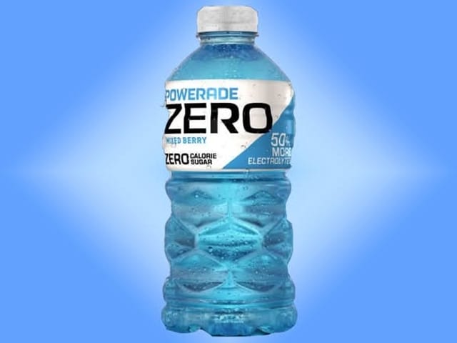 POWERADE Zero Mixed Berry, 20 oz bottles.