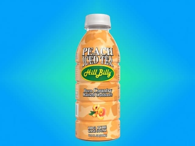 Hill Billy Peach Iced Tea.