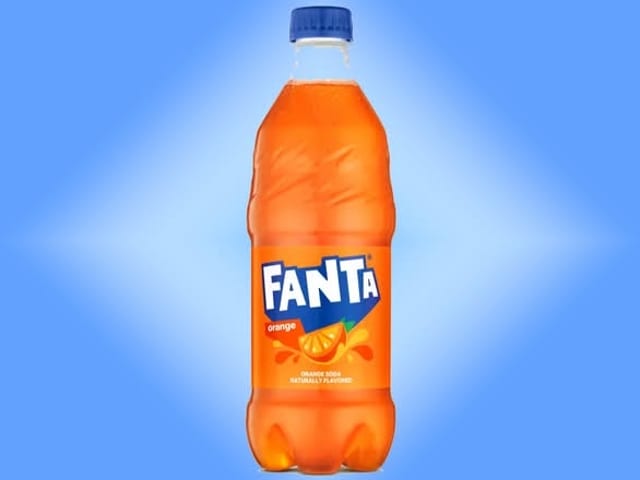 Fanta Orange, 20 oz bottles.