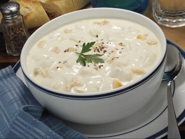 New England Clam Chowder.