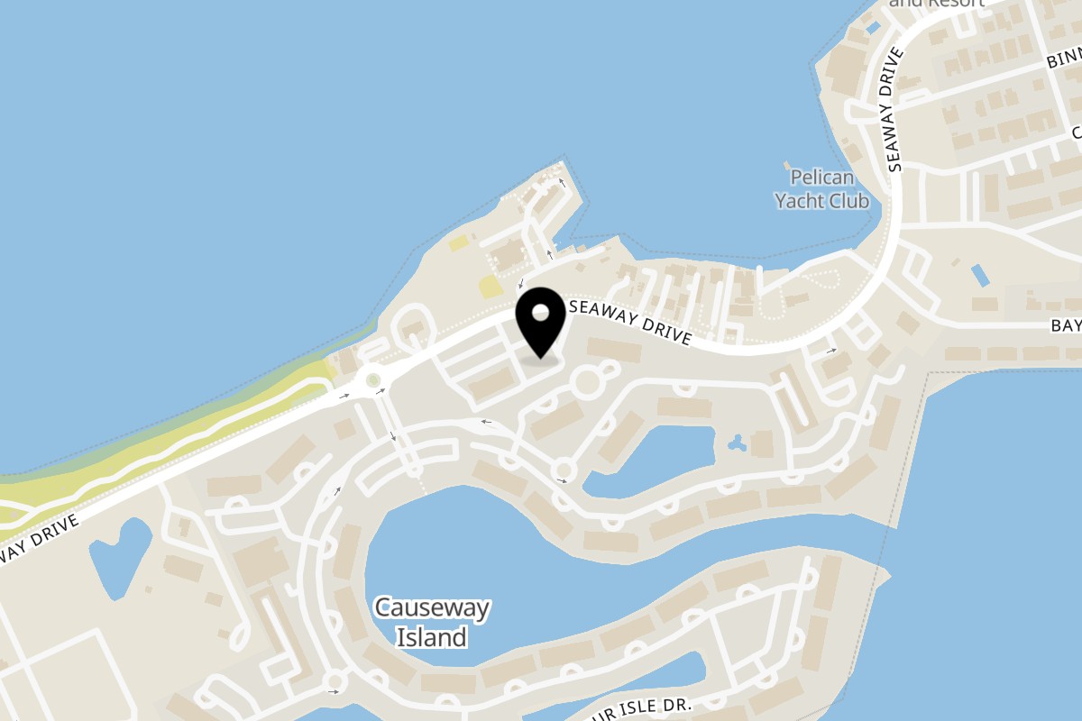 Map showing the location of NYC SUBS on 835 Seaway Dr in Fort Pierce